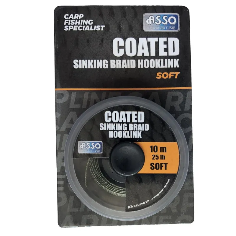 Korting ASSO COATED SINKING BRAID SOFT 10M 15LBS