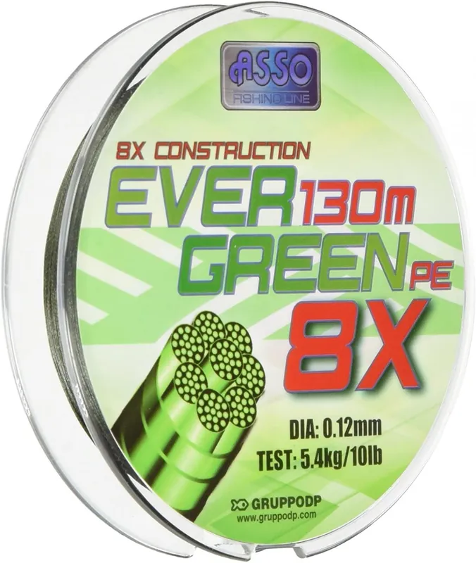 Finale Uitverkoop ASSO PE8X EVERGREEN 130M 9,60KG