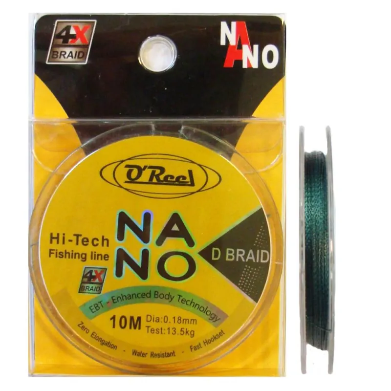 OREEL NANO D BRAID 0,20 10M Tijdelijk Beschikbaar