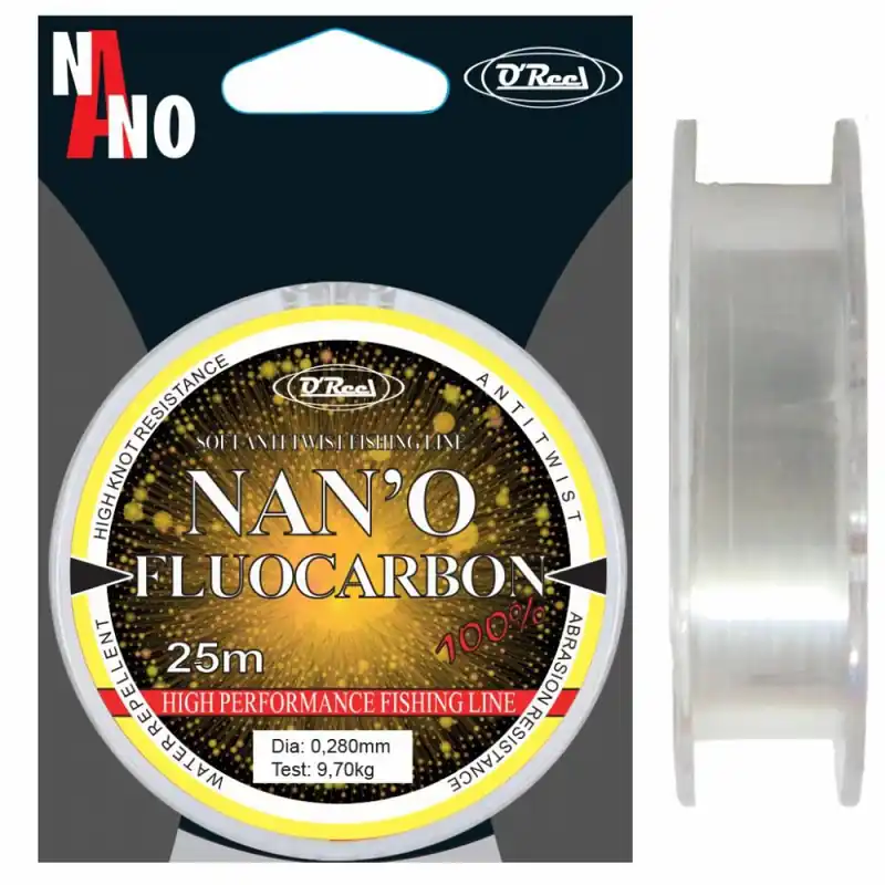 Seizoensaanbieding OREEL NANO FLUOCARBON 0,24 25M