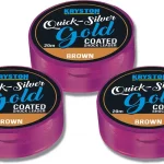 Quicksilver Gold Coated Shock Leader/Hook link 25LB x 20m Gravel Brown Aanbieding