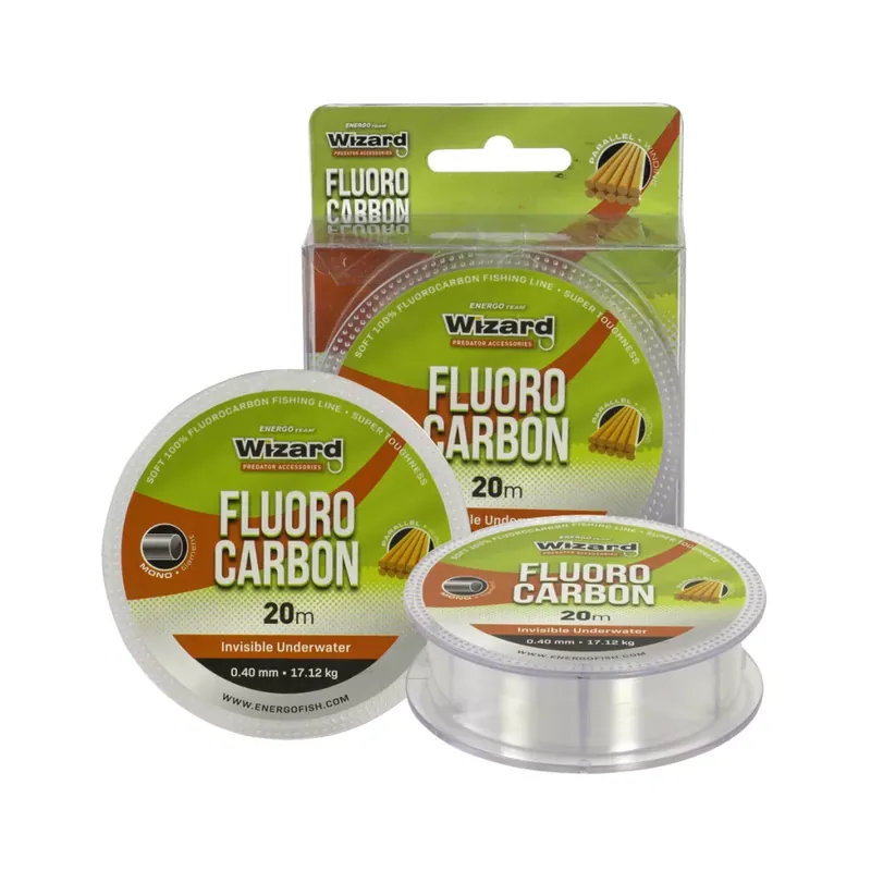 Wizard Fluoro Carbon Monofil Előkezsinór 0.30mm, 20m, 12.28kg Direct Beschikbaar