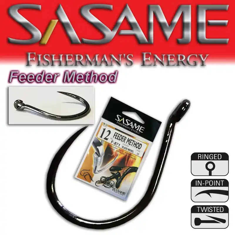 Finale Uitverkoop Sasame F-871 Feeder Method horog 10-es