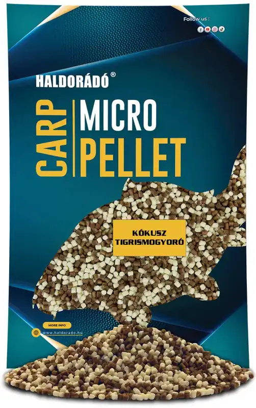 Hoge Kwaliteit Haldorádó Carp Micro Pellet - Kókusz - Tigrismogyoró