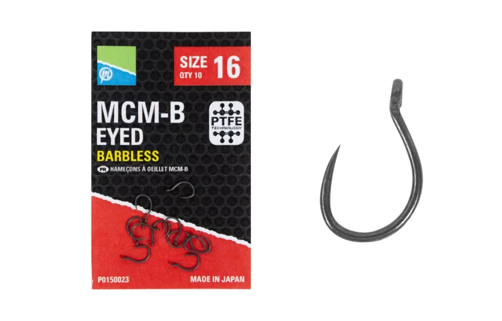 PRESTON MCM-B Eyed Hooks füles horog 16 Must-Have