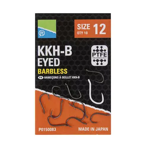 Merkproduct PRESTON KKH-B Barbless Hooks füles horog - 16