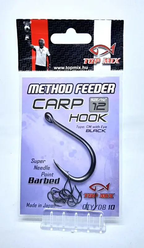 TOP MIX Method Feeder Carp Hook horog Micro Barbed 12 Meest Verkocht
