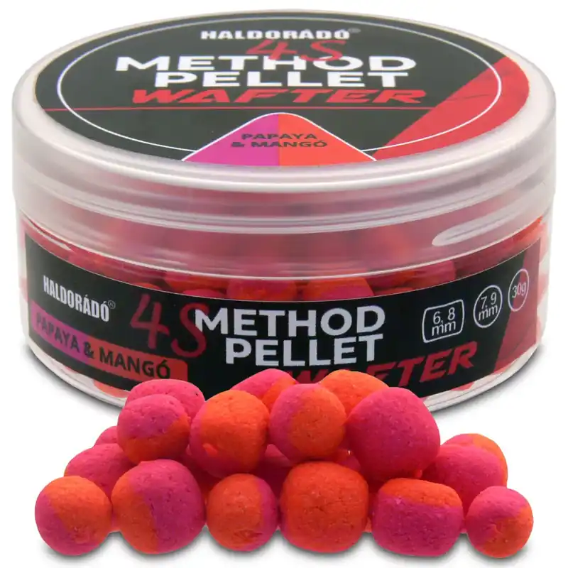 Haldorádó 4S Method Pellet Wafter 6, 8 mm - Papaya & Mangó Beperkte Voorraad