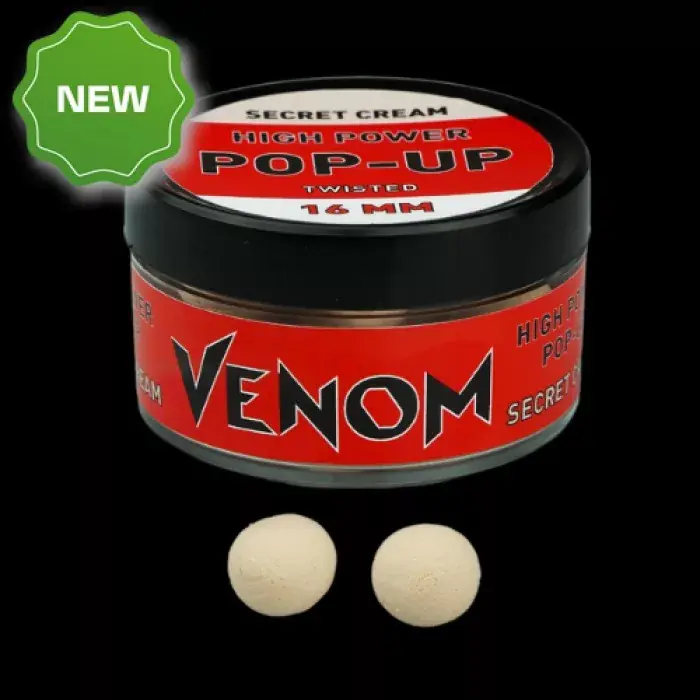 Feedermánia Venom High Power Pop-Up Boilie 16 mm SECRET CREAM Korting