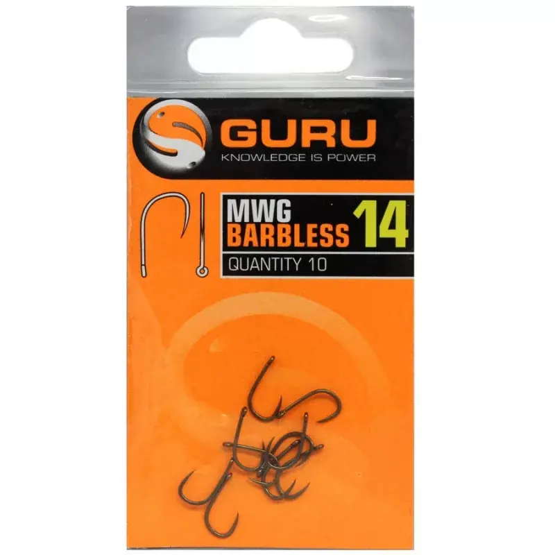 Aanbieding GURU MWG horog 14 (Barbless/Eyed)