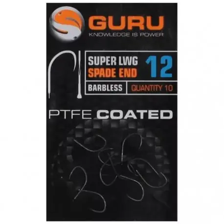 GURU Super LWG horog 12 (Barbless/Spade End) Gecertificeerd