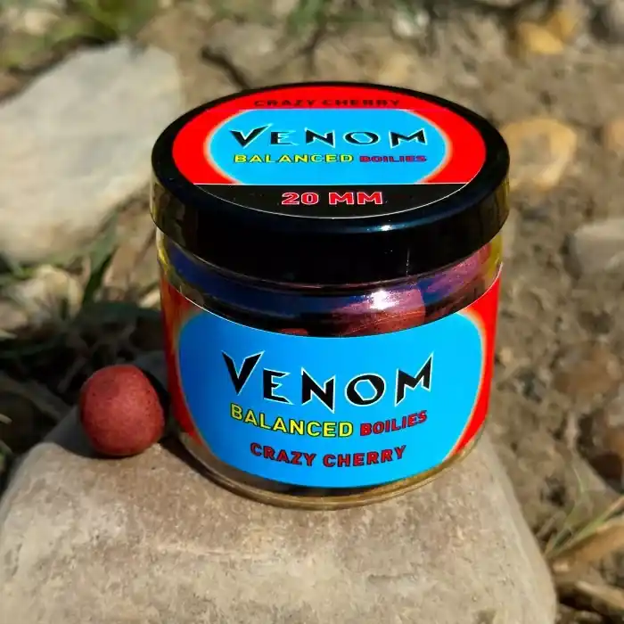 Bestseller Feedermánia Venom Balanced Boilies Crazy Cherry 20 mm