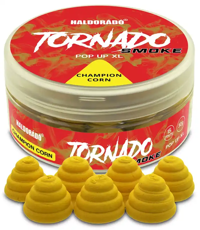 Gereduceerde Prijs Haldorádó TORNADO Smoke Pop Up XL 15 mm - Champion Corn