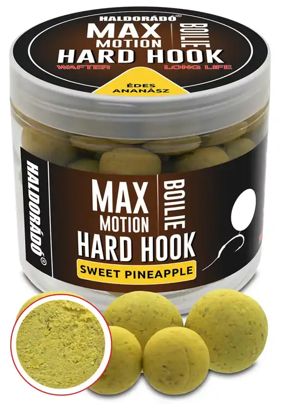 Gereduceerde Prijs Haldorádó MAX MOTION Boilie Hard Hook Wafter 16, 20 mm - Édes Ananász