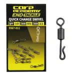 Aanbieding Carp Academy Pontyozó gyorskapocs forgóval 8-as M 10db/cs