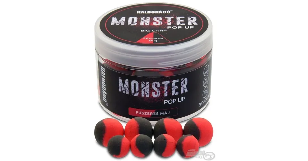 Gecertificeerd Haldorádó MONSTER Pop Up Big Carp - Fűszeres Máj
