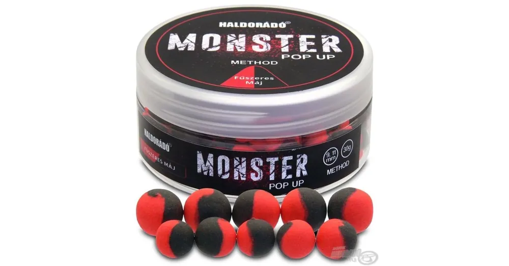 Superprijs Haldorádó MONSTER Pop Up Method - Fűszeres Máj