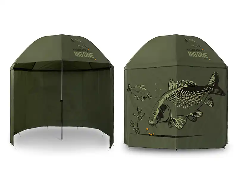 Betaalbaar Delphin BigONE CARP Esernyő oldalfalakkal - 250cm