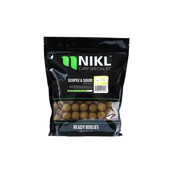 Actieprijs Nikl Ready párolt bojli 1kg 20mm - Scopex Squid