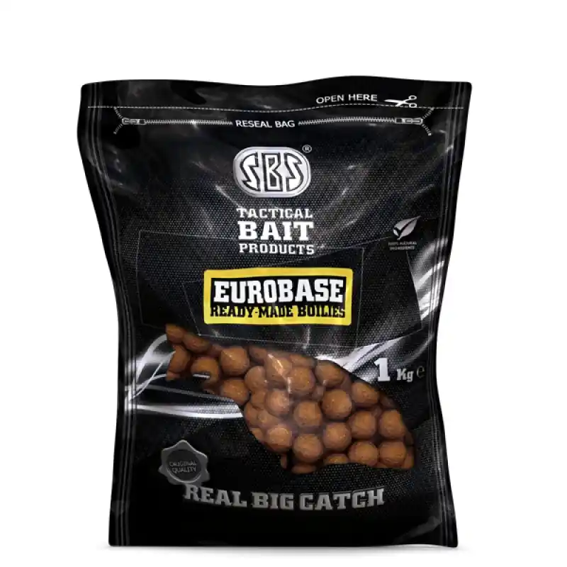 Uitverkoop SBS Eurobase redy made boilies párolt bojli 1kg 20mm - Squid octopus mulberry