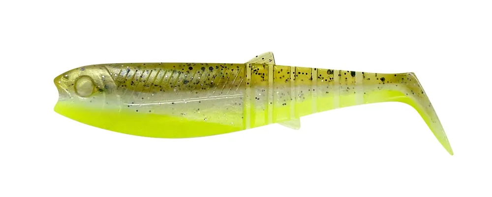 Favoriet Cannibal Shad - 80mm, 5g, Green Pearl Yellow