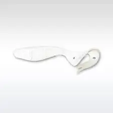 Delalande Sandra twister farkú gumihal – Fehér / 9 cm Merkproduct