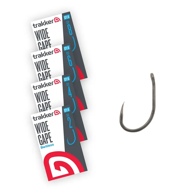 Aanbieding Trakker - Wide Gape Hooks (Barbless) - Size 6
