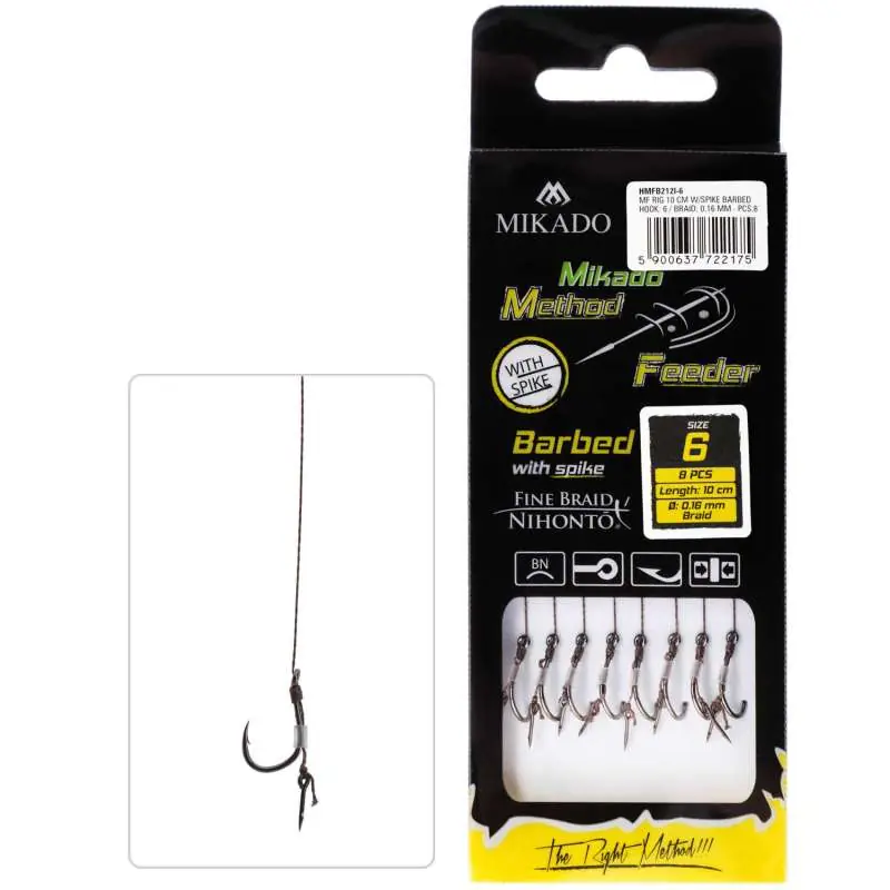 Actieprijs Mikado Method Feeder Csalitüskés Rig No.6 10cm