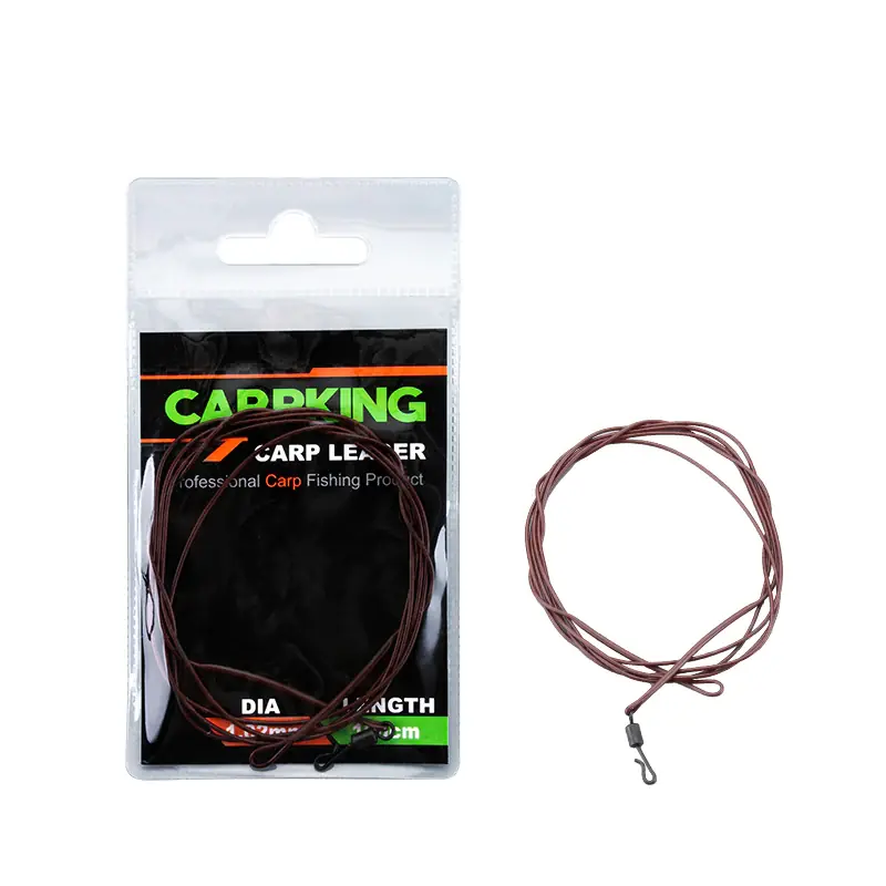 Superprijs Carp King - Barna leader RingSwivel bojlis előke (1db/cs)