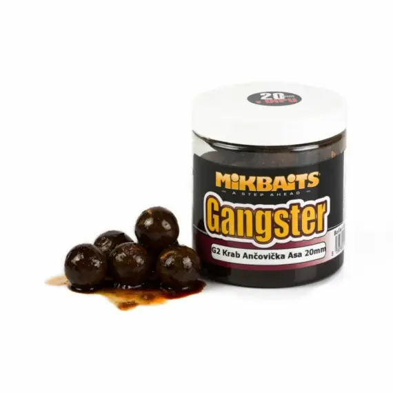 Mikbaits Gangster Boilies In Dip - G2 Crab Anchovy Asafoetid Beperkte Voorraad