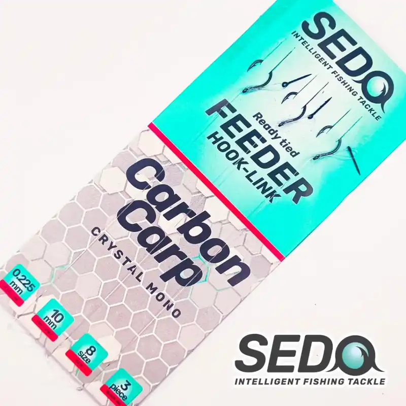 Aanbieding Sedo Carbon Carp Crystal Monofil Feeder Rig Size 10 - 0,20mm