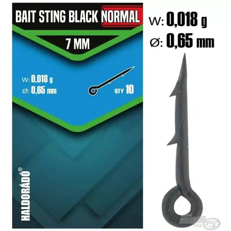 Snelle Levering Haldorádó Bait Sting Black Normal 7 mm - csalitüske