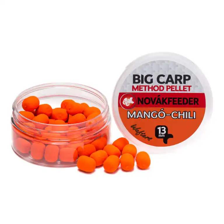 Novák Feeder Big Carp Method Pellet 13mm - Mangó/Chili - fis Express Levering